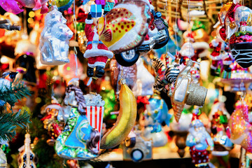 Christmas Decoration at Christmas Market at Gendarmenmarkt square Berlin