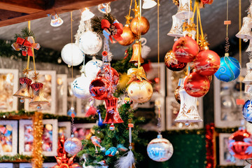 Christmas tree decorations Christmas Market Town Hall Berlin