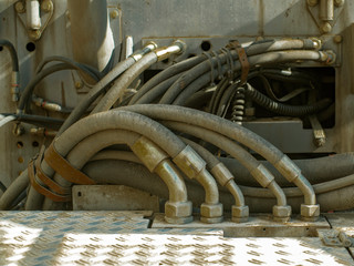 high pressure hoses, steampunk, machine spare parts