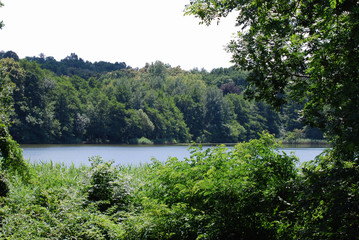 Panorama del laghetto di Origlio in Canton Ticino