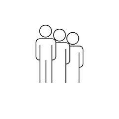 Leader and his team sign. Business icon eps ten