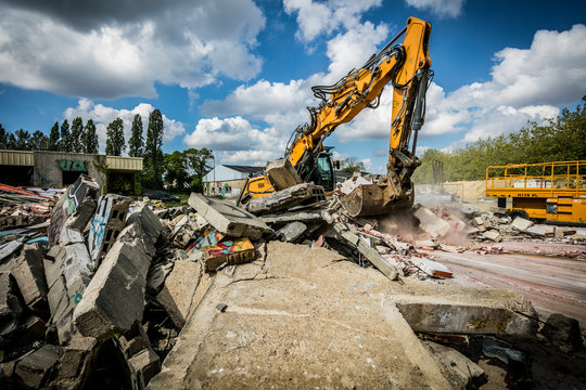 chantier de d&eacute;molition