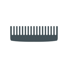 Comb flat vector icon illustration isolated on white. Hair fixing sign. Hairdresser symbol.
