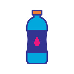 water bottle icon vector template