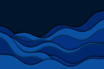 Obraz na płótnie Canvas Abstract illustration with waves. Curve lines.