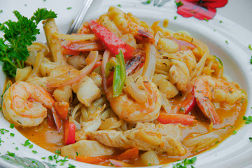 Chicken & Shrimp Pasta
