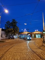 Wroclaw trams evening