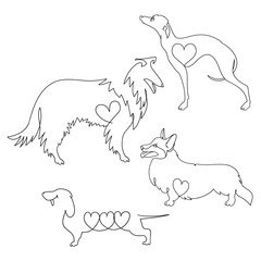 Download Love Weiner Dog Svg Love Svg Free Premium Svg File
