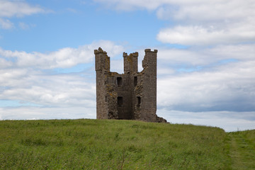 Dunstanburgh Castle in Northumberland United Kingdom