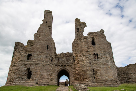 Dunstanburgh Castle in Northumberland United Kingdom