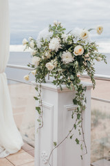 wedding outdoor flower decoration