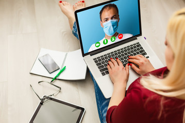 Healthcare online consulting concept, medicine in modern technologies online