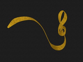 Gold lines on canvas