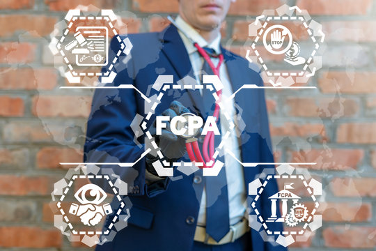 FCPA Foreign Corrupt Practices Act Business Concept. Corruption Control.