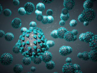 Coronavirus or Covid-19 cell pandemic virus