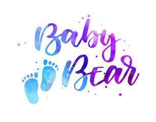 Baby Bear lettering