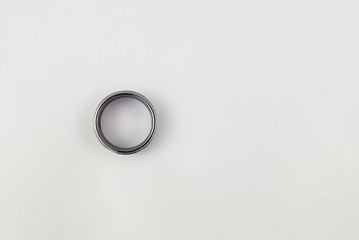 Groom's tungsten wedding band