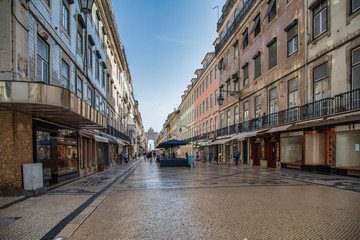 Naklejka premium view of Lisbon Downtown