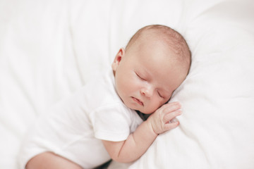 newborn sleeping boy