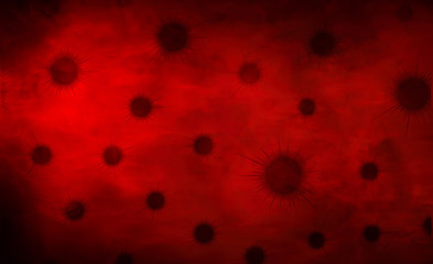 Virus in human blood. Coronavirus 2020. Pandemic.