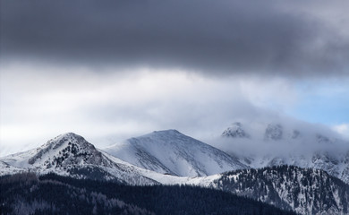 Fototapeta na wymiar Murzasichle City - View at Tatras
