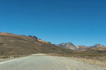 Fototapeta na wymiar Deserted landscape in the province of Neuquen, Argentina