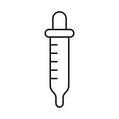 medicine dropper, line style icon