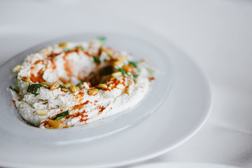 Hummus with vegetables