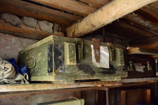 Old Chest With The Inscription 