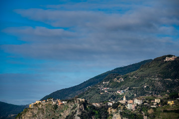 Fototapeta na wymiar Panorama autour des Cinque Terre en Italie