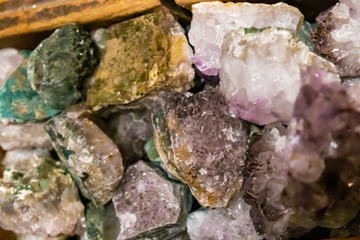 Rocks + chrystals close up