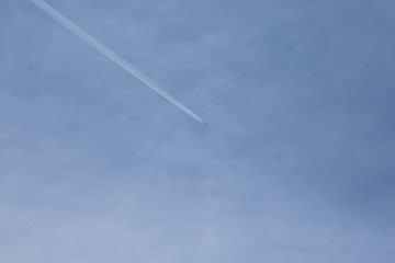 airplane in the sky