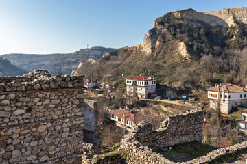 Obraz premium Amazing panorama of town of Melnik, Bulgaria