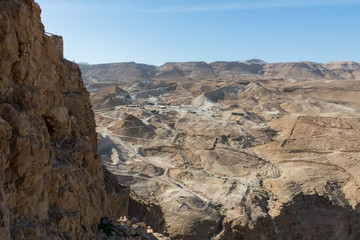 Fototapeta na wymiar Masada National Park at Southern Israel