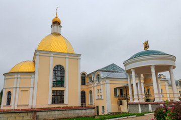 Fototapeta na wymiar Monastery of the Savior Miraculous in Klykovo village, Kaluga oblast, Russia