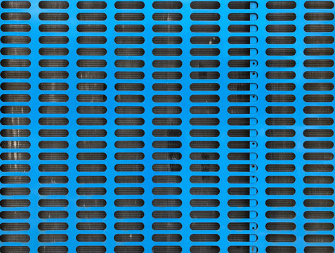 blue industrial grill