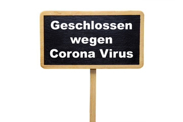 Closed due to Corona Virus