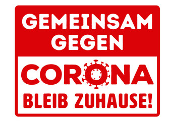 Corona pandemic go home virus