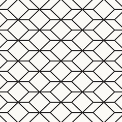 Abstract black geometric pattern on white background.
