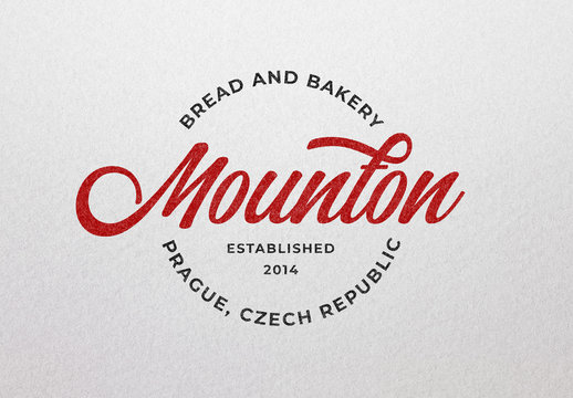 Clean Print Branding Effect Mockup