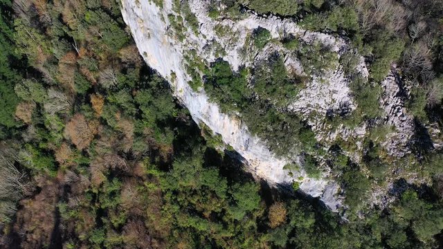 Aerial view, Landscape in Pe&ntilde;a del Sol, Gordon, Trucios, Turtzioz, Bizkaia, Basque Country, Spain, Europe