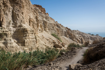 Ein Gedi National Park at Southern Israel