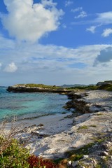 Caribbean Landscape Antigua Island Coastal Water Beach Coast 