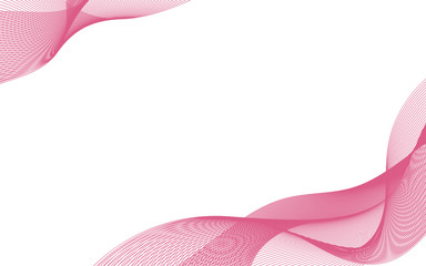 Pink waves background abstract. Vector illustration.
