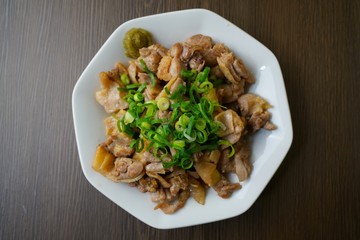 地鶏の炭火焼