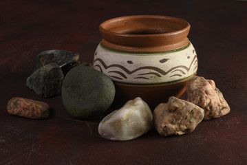 A south american pot with some pot