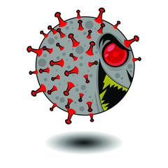 Virus vector illustration. covid 19 corona virus disease