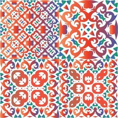 The traditional ornate motive in ceramic tile.