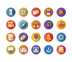 bundle of miscelaneous set icons