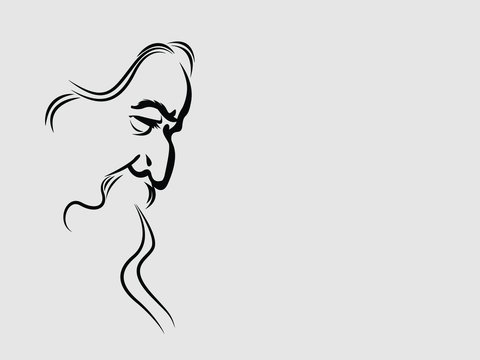 How to draw Rabindranath Tagore - YouTube